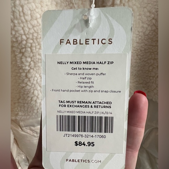 Fabletics NWT Quarter Zip Pullover - Picture 3 of 3